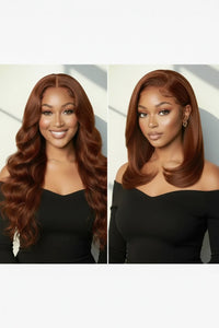 Human hair waterwave wig